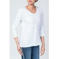 thumbnail image 1 of T-Shirt à Manches Longues pour Femmes Blanc, 1 of 4