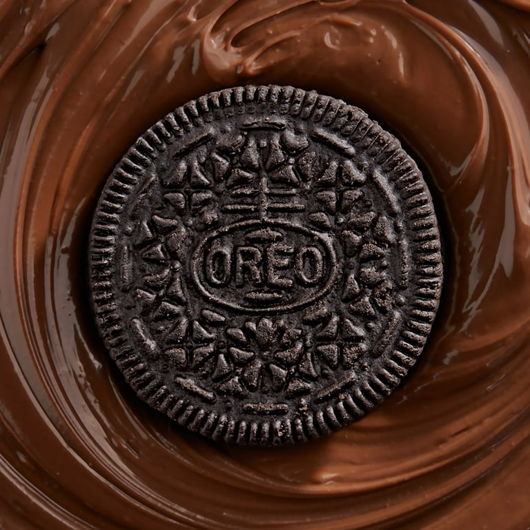 OREO スタジャン Lサイズ ブラウン/グレー OREO Chocolate Hazelnut Creme Sandwich Cookies, Baked, Family Size
