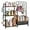 Black, variant on Purse Organizer for Closet, with Bottom Drawer, Extra Large Capacity 3 Tier Handbag Storage Rack for Women, 10 Purse Hanger and Hooks for Bag Organizer, Floor-Standing, Home, Living Room (Black)