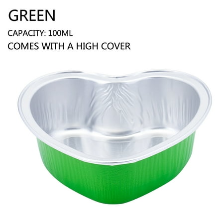 

LnjYIGJ Home & Kitchen Foil Cupcake Cups Heart Shaped Cupcake Cups With Lid Mini Cupcake Cups Kitchen Baking Cups 100pc