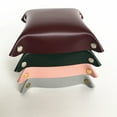 thumbnail image 2 of Coin Tray Leather Collapsible Save Space Storage Trays Collapsible Square Portable Holder Accessory Watch Change Living Room Green 1, 2 of 9