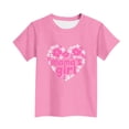 thumbnail image 4 of Zpanxa T-Shirts d'Été pour Filles Imprimé de la Fête de l'Indépendance Col Rond Manches Courtes Haut Polyester Spandex 14-15 Ans, 4 of 6