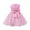 Pink, variant on Odeerbi 2025 Children Dress Girls Sleeveless Princess Dress Bow Tie Lace Flowers Mesh Dress Tufted Dress
