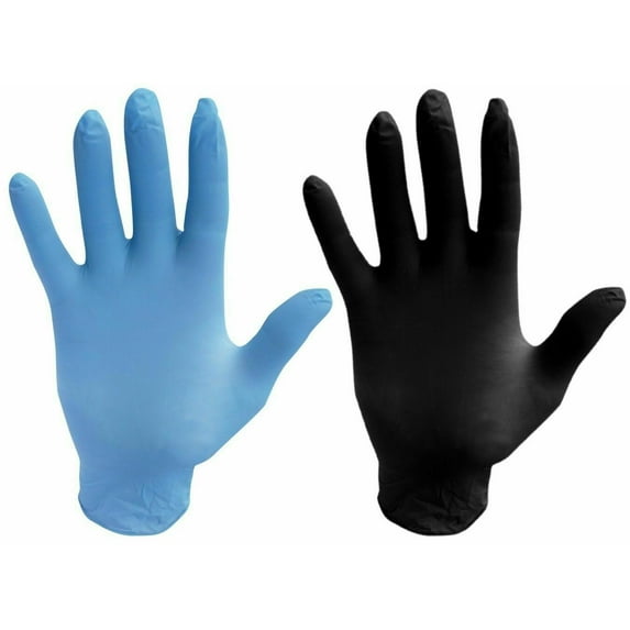 Portwest A925 Powder Free Nitrile Disposable Glove Black, Large