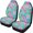 Tropical Hibiscus Print, variant on XYZCANDO Easy to Install Car Front Seat Covers Set SUV Sedan Vehicle, Comfort Decorative Car Seat Covers Set of 2 Polyester Tropical Flowers