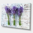 thumbnail image 3 of Designart ' Fresh Lavender Bouquets On Wood ' Farmhouse Canvas Wall Art Print, 3 of 4