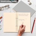 thumbnail image 5 of Haosy Gray Notebooks 2 Pcs 1-subject Journal 60 Sheets A5 College Ruled Paper Detachable Ring 8.3"x5.7", 5 of 8