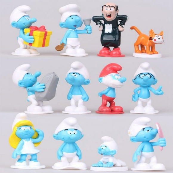 12pcs Smurf Doll Cartoon Anime Doll Toy Gift