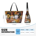 thumbnail image 2 of Yiaed Welcom Fall Print Large Capacity Beach Travel Bag - Waterproof Zipper Vacation Tote for Sandproof Storage, and Camping, 2 of 5