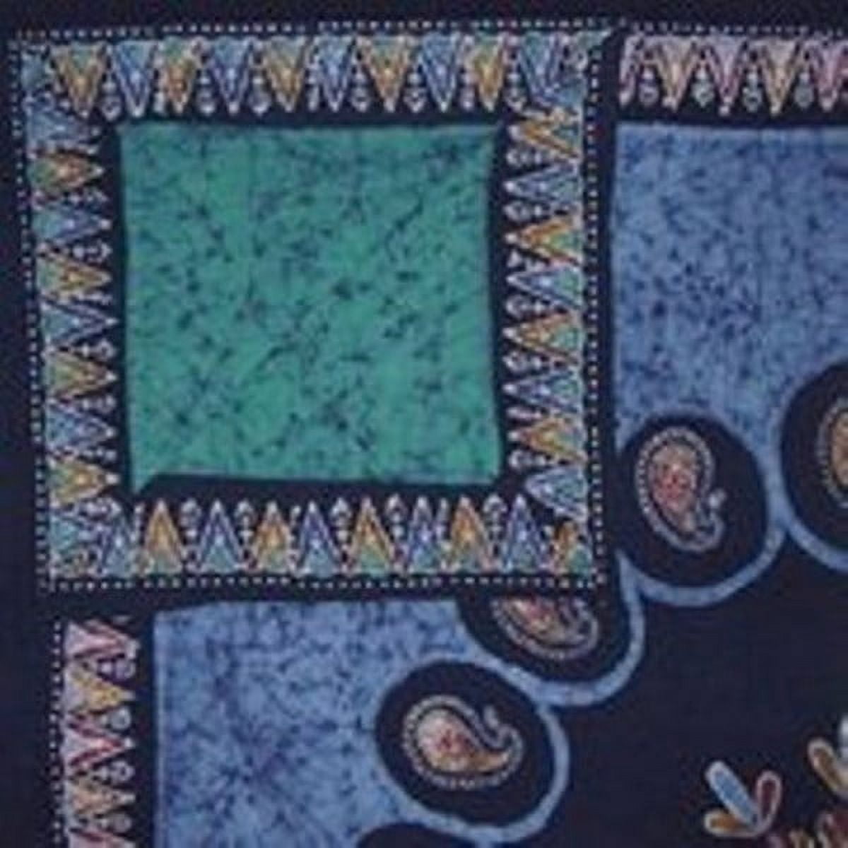 Authentic Batik Reversible Duvet Cover Cotton 106" x 96" Fits Queen-King Multi Color