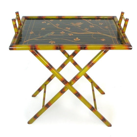 Hand Painted Serving Tray Stand