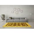 thumbnail image 3 of Ahgly Company Machine Washable Indoor Rectangle Oriental Yellow Traditional Area Rugs, 3' x 5', 3 of 4