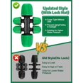 thumbnail image 4 of Locked Barbed Tee Connectors /\uD to /\uD Drip Irrigation Fittings Kit /mm to /mm Tube Lock Female Connector Way Barbed Lock Irrigation Parts for Watering System, 4 of 7