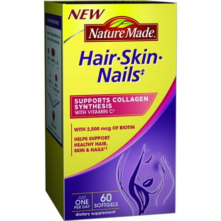 Nature Made Hair Skin & Nails Supplement, 60 CT (Pack of 3)