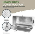 thumbnail image 4 of ARKSEN 30" Chest Box Aluminum Diamond Plate Tool Box Truck Pick Up Underbody Trailer Toolbox Storage Lock Keys, Silver, 4 of 7