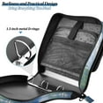thumbnail image 4 of FORMRS Zipper Binder with Shoulder Strap 1.5-inch Ring 500 Sheet Capacity File Bag, Blue Sky and River, 4 of 5