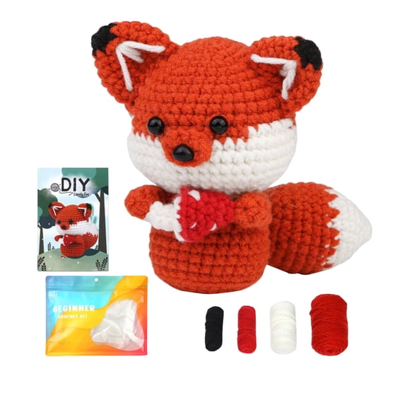 DIY Knitting And Kit for Beginners with Instructional Videos Animal Project Set for Adults Complete Accessories and Step-by-Step Guidance