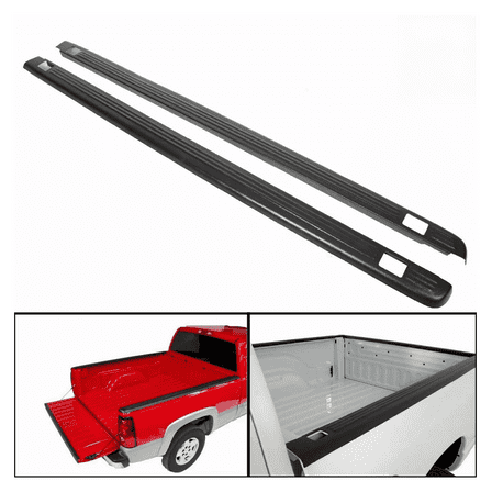 WaiRitoday Bed Rail Caps Side Covers Compatible with 1999-2006 Chevy GMC Silverado Sierra 6'6" 72-01151