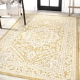 thumbnail image 5 of JONATHAN Y SANTA MONICA 5 x 8 Area Rug, Sinjuri Medallion Textured Weave - Teal Blue/Gray, SMB101C-5, 5 of 8