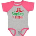 thumbnail image 3 of Inktastic Santa's Helper, Elf Shoes, Snowflakes, Christmas Boys or Girls Baby Bodysuit, 3 of 5