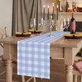 thumbnail image 1 of Blue Gingham Table Runner Farmhouse Buffalo Plaid Checkeredv Tablerunners 14 x 72 Inch, Table Decorations Tabletop Scarf for Summer Gathering Holiday Farmhouse Kitchen Dining Decor, 1 of 4