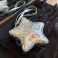 thumbnail image 4 of Mochila Con Forma De Estrella Mochila con diseño bonito para mujer, Mini bandolera genial, Bolso informal de piel sintética para mujer, 4 of 8