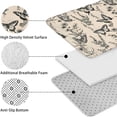 thumbnail image 5 of Beige Butterfly Plant Pattern Bathroom Rugs Sets 3 Piece,Toilet Cover Set,Absorbent Non Slip Bathroom Mats Sets with U-Shaped Contour Rug Toilet Rug Set, 5 of 5