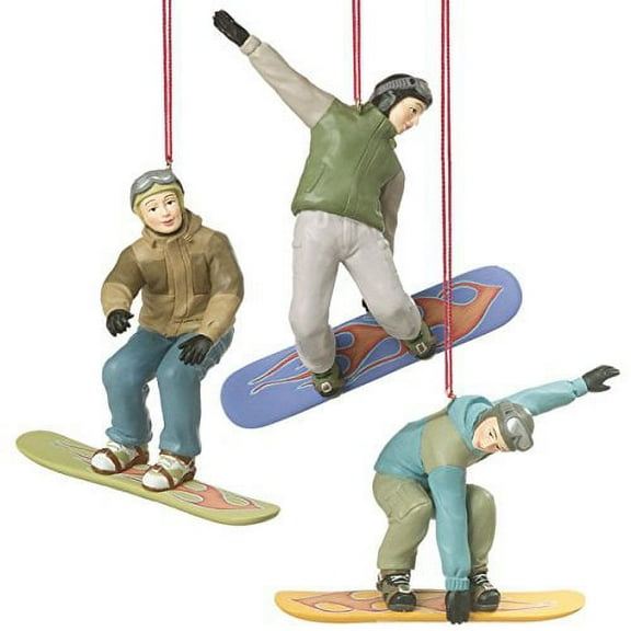 Male Snowboarder Ornaments