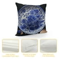thumbnail image 4 of FUMJ Vintage Chinese Style Oriental Floral Pattern Lumbar Throw Pillow Covers Farmhouse Decorative Throw Pillows Cover Chinoiserie Blue And White Porcelain Accent Pillows Case Cushion Covers, 4 of 5