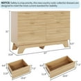 thumbnail image 4 of M optimized Fluted 7 Dresser for Bedroom, 47" Wide Modern Dresser with Gold Handle, Closet Dressers with Drawers for Living Room, Hallway, Entryway, 4 of 8
