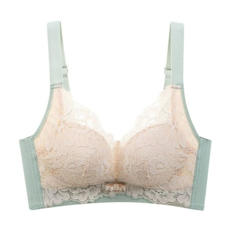 

Dadaria Maternity Bras Women Bra Soild Wire Free Underwear One-Piece Bra Everyday Underwear Green XXL Women