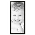 thumbnail image 2 of ArtToFrames 18" x 43" Honors Black with Silver Picture Frame, 18x43 inch Black Wood Poster Frame (WOM-5157), 2 of 7