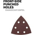 thumbnail image 6 of Bosch SDTR000 6-Piece 60/120/240-Grit Detail Triangle Hook and Loop Sanding Sheet Assortment, 6 of 9