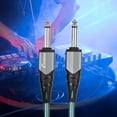 thumbnail image 4 of Cable 1/4 Inch Audio Instrument Cable 10ft Noise Reduction Dual Straight Interface 6.35mm Mono Waterproof Guitar Cable Compression Resistant Professional Audio Interconnect Cord, 4 of 7