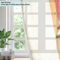 thumbnail image 4 of Yayeee Window Curtains Light Filtering 63"x52" Grommet Panel Pair Home Living Room Decor, Colorful Plane, 4 of 7