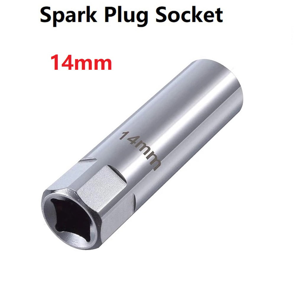 1PCS Magnetic Thin Wall Car Auto Spark Plug Sleeve Socket Removal Tool 14mm 3/8" 