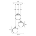 thumbnail image 5 of Sonneman 2962.01 Champagne Bubbles 3 Light 8-1/2" Wide Led Multi Light Pendant - Chrome, 5 of 5