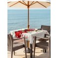 thumbnail image 2 of Outdoor Tablecloth with Umbrella Hole and Zipper, Valentine's Day Square Table Cloth 54x54 Inch Waterproof Tablecloth, Red Strip Plaid Love Eucalyptus Beige Burlap Picnic Table Cover for Patio, 2 of 7