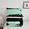 thumbnail image 5 of Homewish Tie Dye Ombre Twin Comforter Sets,Classic Abstract Geometric Bedding Set,Light Green,Reversible,2pcs,1 Comforter and 1 Pillowcase, 5 of 7
