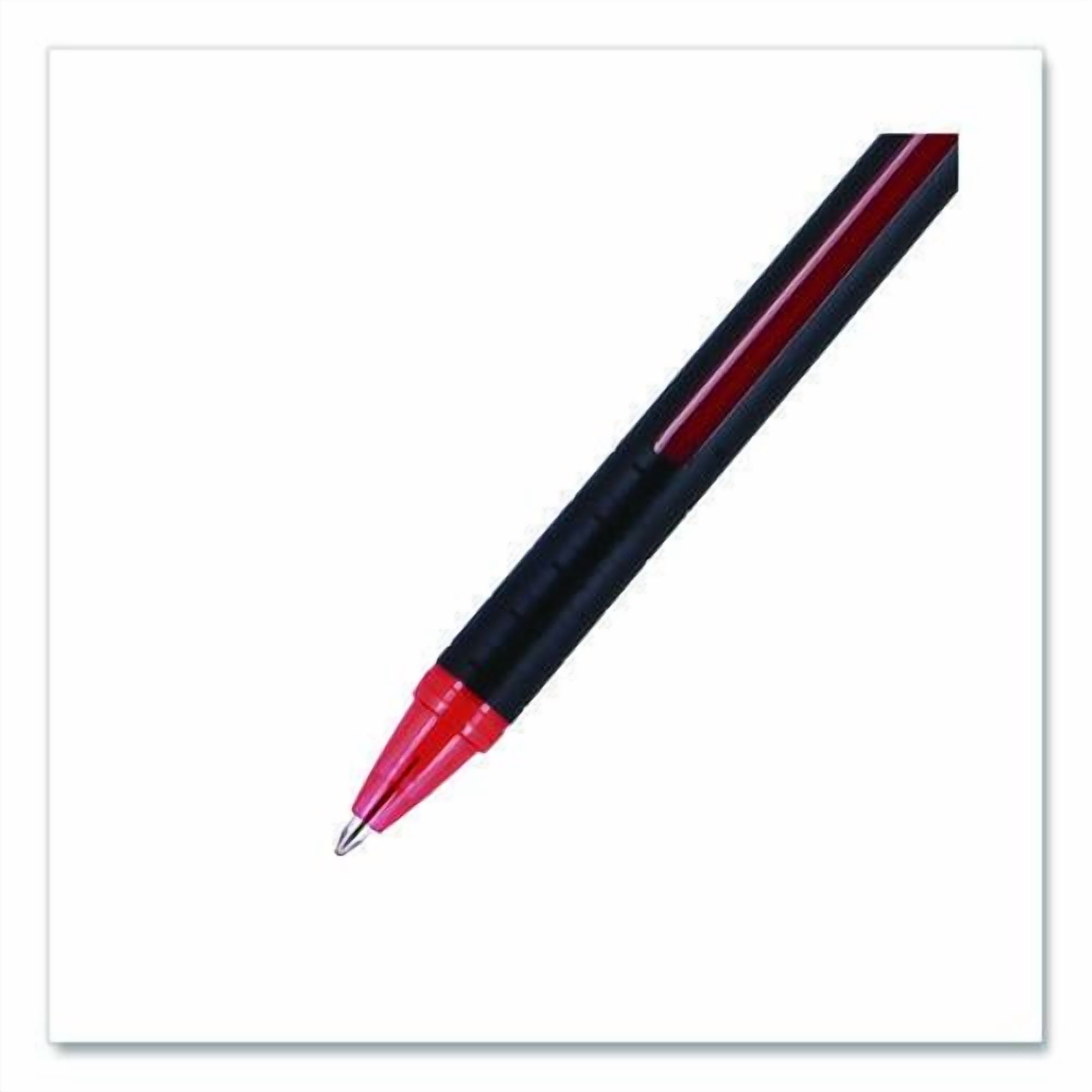 Jetstream 101 Hybrid Gel Pen, Stick, Bold 1 mm, Red Ink, Black/Red Barrel, Dozen | Bundle of 2