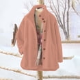 thumbnail image 1 of New Cardigan Button Down Coat Solid Color Cardigan Hoodie Fleece Coat, 1 of 4