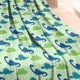 thumbnail image 3 of Colorful Dinosaurs Leaves Pattern Blanket,Comfortable Soft Lamb Wool Throw Blanket,All Season,Warm Lightweight Blankets for Sofa Bed Couch Living Room Chair,30"x40", 3 of 4