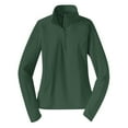 thumbnail image 5 of Yellow Rooster Women's Sport Wick Stretch 1/2 Zip Pullover Forest Green XXL, 5 of 7