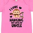 thumbnail image 4 of Inktastic Monkey I Love Hanging out with My Uncle Boys or Girls Baby Bodysuit, 4 of 5