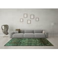 thumbnail image 3 of Ahgly Company Indoor Rectangle Persian Turquoise Blue Traditional Area Rugs, 7' x 10', 3 of 4