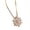 Gold, variant on Guodhu King Snow Flake Pendant Necklace For Women White Zirconia Flower of Winter Christmas, Birthday Present