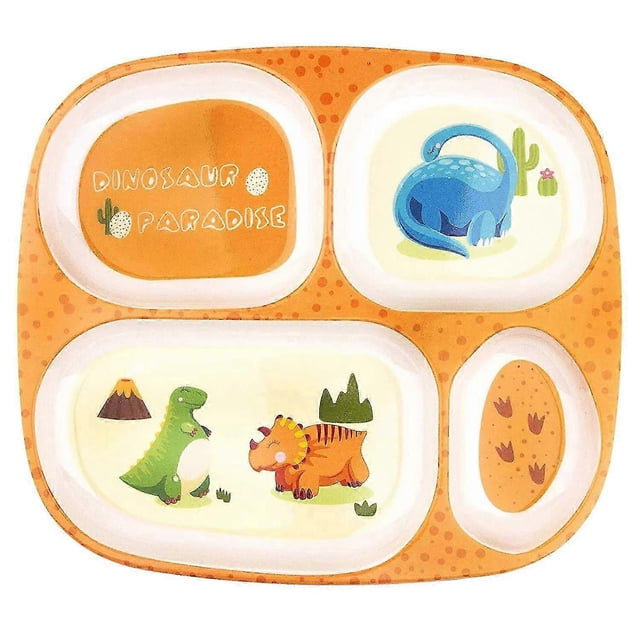 Kid Plate Set, Baby Dinnerware for Child Toddlers Feeding Divided Plate, BPA Free, Food-Safe