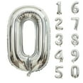 thumbnail image 2 of 40in Silver Number Balloon #5 | Unpopped, 2 of 2