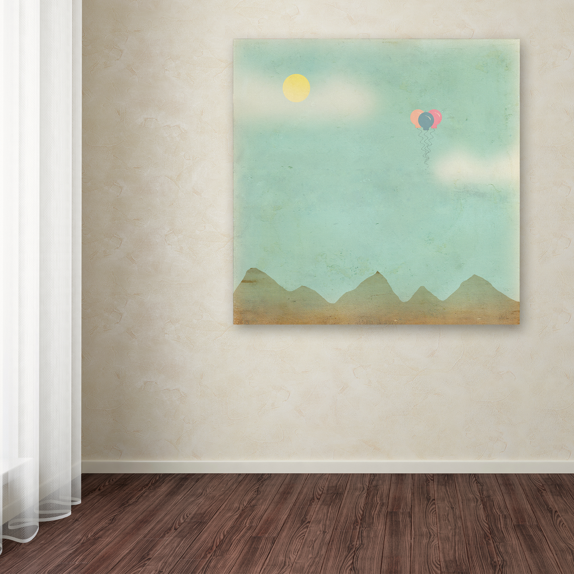 Trademark Fine Art 'Over the Mountains' Canvas Art by Tammy Kushnir