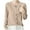 Khaki, variant on aidice Womens Cardigans Casual Round Neck Casual Long Sleeve Comfy Fitting Solid Color Fall Outerwear